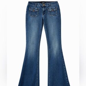 d. jeans Women's Flare Blue Jeans
